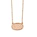YUJIAXU Rose Gold Framed Oval Champagne Faux Druzy Statement Choker Necklace for Women's Gift (Rose Gold)