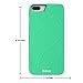 iPhone 7 Plus Mirror Wallet Case for Women - Spessn Enclosed Mirror Back Cover with 3 Bank Card Slot Protective Hard Case, HD Screen Protective Film for Apple iPhone 7 Plus -5.5 Inch (Turquoise)