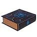 Grimoire Deck Box, Cipher| Large Wooden Spellbook Style Fabric Lined Deck or Cube Box for MTG, YuGiOh, and Other TCG | 1000+ Card Capacity