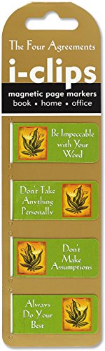 The Four Agreements i-Clips Magnetic Page Markers (Set of 4 Magnetic Bookmarks)