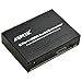 AGPTEK 1x2 Splitter with Integrated Audio Extractor with RCA L/R Stereo and Optical Audio Outputs