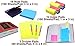Jalousie 33 PCs Colorful Sticky Note Pads Bundle Include 18 100 Pages 3 in x 3 in Sticky Note Pads 12 3 in x 1 in Index Tab Sticky Note Pads and 3 Sets Divider Note Pads