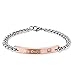 AmorFeel His Only Her One Stainless Steel His and Hers Couple Bracelet(2pcs)