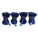 royalwise Dog Boots Pet Shoes Soft and Breathable for Small Dogs 6-15lb All Weather (Large, Blue)