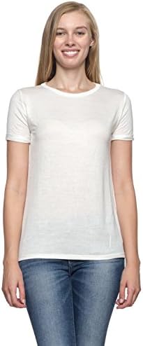 OWLFISH Womens Trendy Solid Color Basic Scooped Neck Short Sleeves Loose Fit Cotton Top Tee