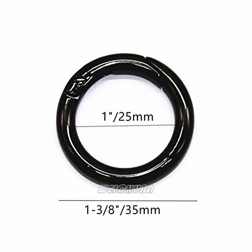 image for WEICHUAN 10PCS Spring Clip Round Carabiner- 1
