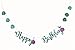Rainlemon® Glitter Mermaid Happy Birthday Banner Under The Sea Girl Birthday Party Decoration