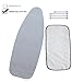 Balffor Ironing Board Cover and Pad (Metallic Grey, 18