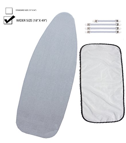 Silicon coated ironing board cover 18" x 49" …