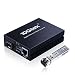 Gigabit Ethernet Multi-Mode LC Fiber Media Converter (SFP SX Transceiver Included), up to 550M, 10/100/1000Base-Tx to 1000Base-SX