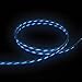 EL-AURORA Micro USB Cable，3 Ft Visible Flowing EL Light Charging Cable & Sync Data for Samsung, HTC, Android Smartphones and More (white)