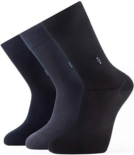 Men's Bamboo Dress Socks, Lightweight, Ultra Soft, Pack of 3, Assorted Colors