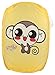 SymCool - Super Cute - Foldable Pop Up Hamper, Laundry Basket or Toy Chest for Storage - Cartoon Theme - Brown Monkey (Yellow)