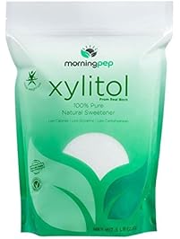 Morning Pep Pure Birch Xylitol (Keto Diet Friendly) Sweetener 5 LBs (Not From Corn) NON GMO - KOSHER - GLUTEN FREE - PRODUCT OF USA. 80 Onces