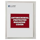 C-Line Magazine Cover with Antimicrobial Protection, Clear, 8-3/4
