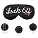 Coucoland 100% Mulberry Silk Funny Sleeping Eye Mask Cover Blindfold for Sleep Adjustable Head Straps with Two Ear Plugs