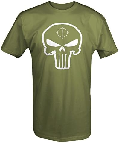 Punisher Skull Shadow Edition American Military Sniper Crosshairs T shirt - 2XL