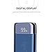 Quslly 20000 mAh Portable Power Bank with 2 USB ports Mobile charger External battery backup Large capacity power supply for iPhoneX 8 7 6s 6 Plus 5s 5 Samsung mobile phone Android equipment (Blue)