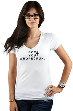 Women's Funny HP Boo You Whorecrux Hogwarts T-Shirt XXX-Large White