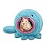 Cute Octopus Design Warm Plush Winter Hamster Mice House Cage Hanging Bed Hammock with Extra Bed Mat