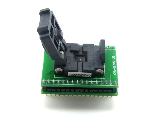 Waveshare QFN32 TO DIP32 QFN32 MLF32 MLP32 QFN Plastronics IC Test Burn-in Socket Programming Adapter 5x5 mm 0.5Pitch