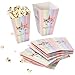 24 Unicorn Popcorn Boxes with Gold Foil For Birthday & Baby Shower Favors Magical Day Rainbow Unicorns Theme Treat Box Containers Party Supplies Decorations by Gift Boutique