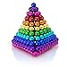MagneBalls 5MM Magnetic Ball Set Perfect for Jewlery, Crafts, Education and Intelligence Development- Desk Sculpture Toy Provides Relief for Office Stress, ADHD, Autism, and Anxiety (Multicolored 5)