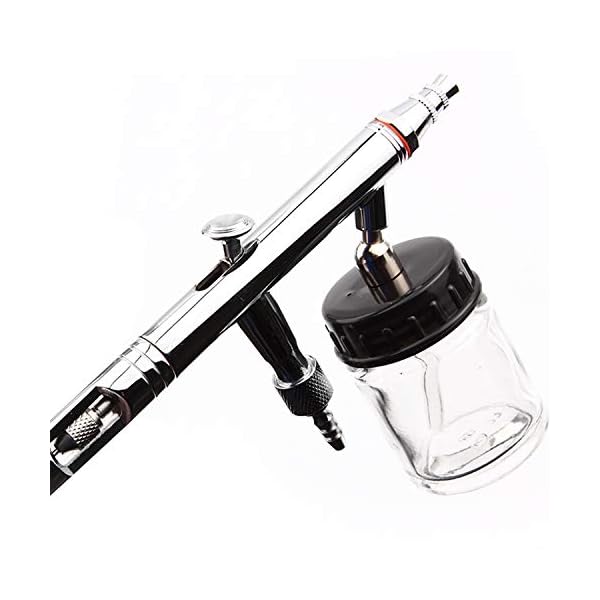Fengda Profi Gravity Double Action Airbrush Pistole FE-182K Kit fÃ¼r Kunst Tattoo Nailart Make up Handwerk Kuchen Spray Modellbau Tool mit Airbrush Reinigung Set – Bild 4