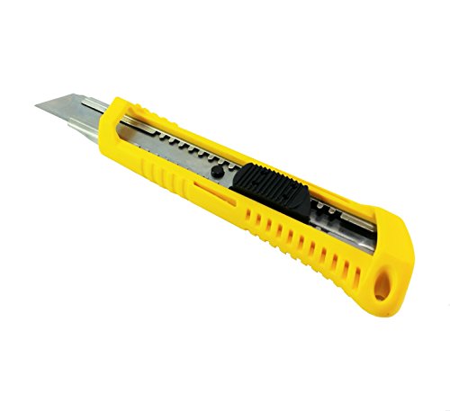 Brink Tools BR-T610-027 Folding Utility Knife Retractable Utility Knife Cutter Sharp Blade Easy Blades Change Auto Lock