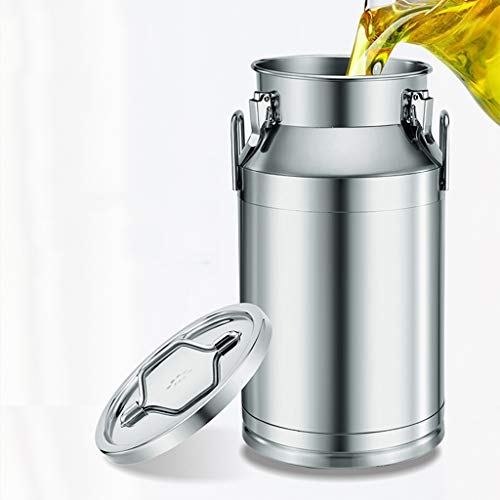 Jiutong Sealed Tank Stainless Steel Barrel with lid Commercial Fermentation Tank Enzyme Barrel Oil Barrel Milk Barrel Rice Barrel Wine Barrel Wine (Size : 35L) - Thumbnail 4