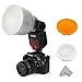 Fomito Universal Cloud Lambency Flash Diffuser + Cover White & Orange Set for Flash Speedlite