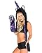 iHeartRaves Unicorn Rave Spirit Fluffy Furry Hood (Violet Sky)