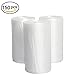 4 Gallon Clear Trash Bags, Aijoso Small Trash Bags Bathroom Garbage Bags Wastebasket Can Liners for Bathroom, Kitchen, Office 15 Liter Trash Can Liners, 150 Counts