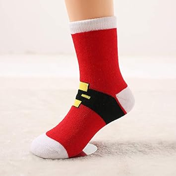 Laiyyi 1 Paire De Chaussettes De Noel Pour Enfants 1 A 8 Ans Chaussettes De Vacances De Noel Pour Bebes Avec Dessins Animes Pour Bebe Et Dessin Anime Denfant Sports Et Loisirs