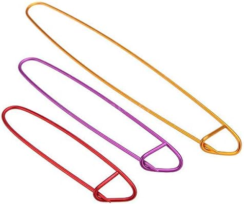 Aluminium Knitting Crochet Widget Sweater Yarn Needle Stitch Holder Tools UK Meddler (Small + Medium + Large)