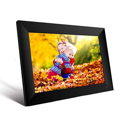 Scishion 10.1 Inch 16GB WiFi Digital Photo Frame with HD IPS Display Touch Screen – Share Moments Instantly via Frameo App from Anywhere