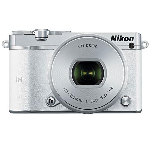 Nikon-1-J5-Mirrorless-Digital-Camera-with-1-NIKKOR-10-30mm-VR-Lens-White-Bundle-with-Micro-Camera-Case-16GB-Class-10-Micro-SDHC-Card-Cleaning-Kit