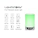 LIGHTSTORY LED Bedside Lamp, Silver Color Touch Control Table Music Lamp, Portable Bluetooth Speaker LED Night Light