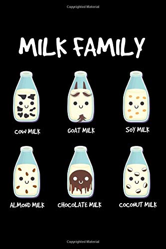 Notebook: Milk Health Vegetarian Vegan Joke Gift 120 Pages, 6X9 Inches, Dot Grid Paperback – 18 Oct 2019