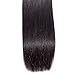 3 Bundles Deal Straight Brazilian Hair 8A Unprocessed Virgin Human Weave Hair Natural Black for Women 95-100g/ 1 Bundles 14 16 18 Inch
