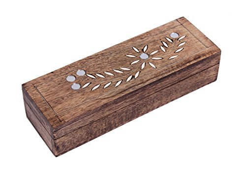 Diwali Gifts Decorative Wooden Watch Necklace Bracelet Holder Keepsake Box Long Jewelry Accessories Makeup Brush Organizer Multipurpose