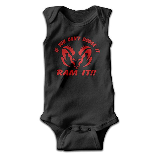 EVPOPC LVMI Dodge Truck Girl Boy Clothing Sleeveless Bodysuits One Pieces Summer Romper Black