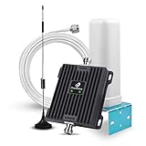 Cell Phone Signal Booster Antenna for Home and Office - 65dB Dual Band 700MHz Band 13/12/17 Cellular Signal Repeater - Boost 4G LTE Data for AT&T