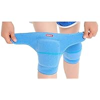 BabyPrice (2PCS) Kids Adjustable Knee Pad, Anti-Slip Padded Sponge Knee Brace Breathable Flexible Elastic Knee Support for Football Volleyball Dance Skating Basketball Sports