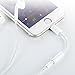 Headphone Adapter for iPhoneX /10/8/7 Plus iPhone 6 /6s /5 /5s &ipod&ipad. Female 3.5mm Audio Earbuds Jack Adaptor Connecter. Earphone Extender Stereo Cable Converter(Support 11 System) (white)