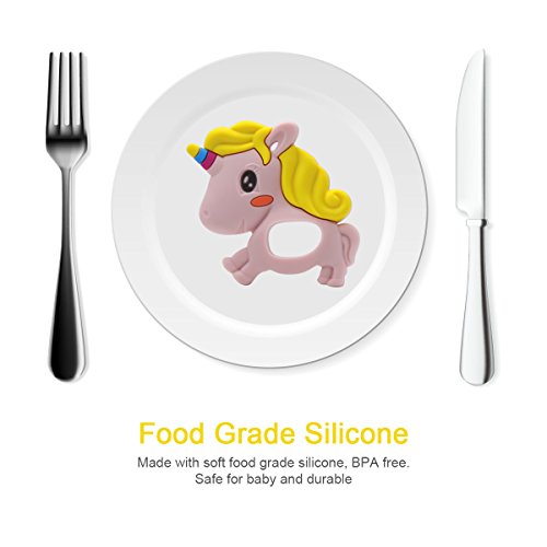image for RonXer Baby Teething Toy Unicorn Teether Massage, Molar Teeth Soother 