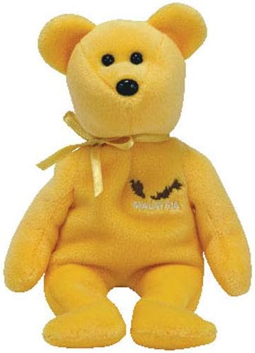 yellow beanie baby bear