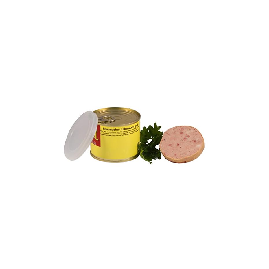 Hausmacher Leberwurst "grob" in der Dose ★ Landmetzger Schiessl ★ ca