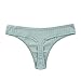 KNITLORD 6 Pack Women's Thongs Underwear Cotton Breathable Panties Hipster Bikini (L)