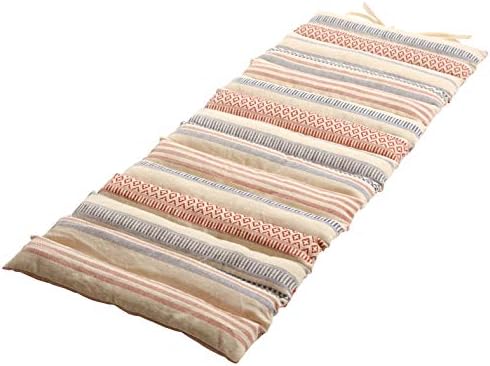 萩原 与え クッション レッド 約43X120cm インド綿 270051931 ロングクッション テラ